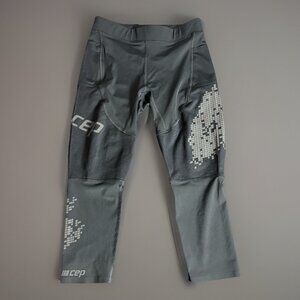 CEP Womens S (II) Black Run 3/4 Length Compression Running Tights 3.0